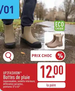 ALDI UP2FASHION Bottes de pluie aanbieding