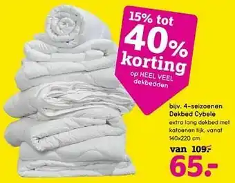 Leen Bakker 4-seizoenen dekbed cybele aanbieding