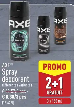 ALDI Axe spray děodorant aanbieding