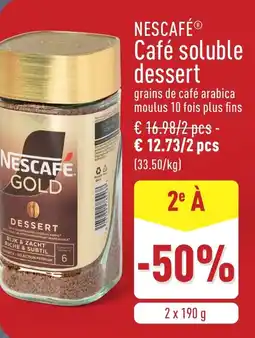 ALDI Nescafé café soluble dessert aanbieding
