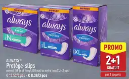 ALDI Always protège-slips aanbieding