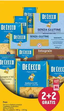 Delhaize Pasta aanbieding