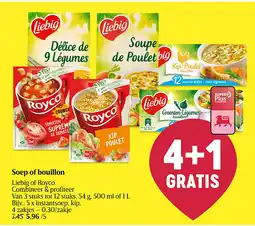 Delhaize Soep of bouillon aanbieding