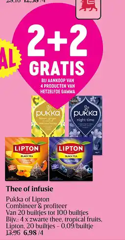Delhaize Thee of infusie aanbieding