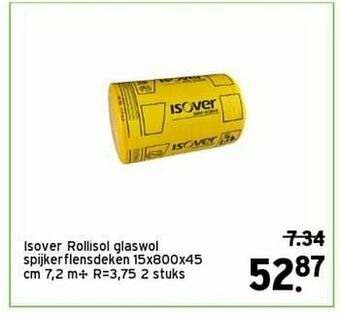GAMMA Isover rollisol glaswol spijkerflensdeken aanbieding