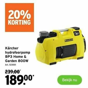 GAMMA Kärcher hydrofoorpomp bp3 home + garden 800w aanbieding