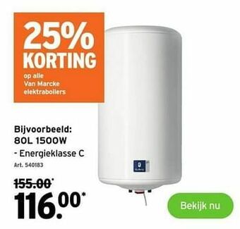 GAMMA Van marcke elektraboilers aanbieding