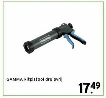 Gamma kitpistool druipvrij