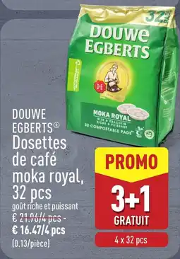 ALDI Douwe Egberts Dosettes de café moka royal aanbieding