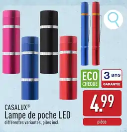 ALDI Casalux Lampe de poche LED aanbieding