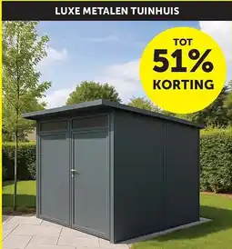 Zelfbouwmarkt Metalen Tuinhuis Ebro Small aanbieding