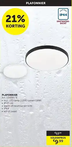 Zelfbouwmarkt Plafonnier aanbieding