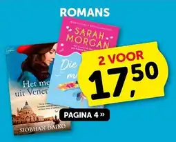 Boekenvoordeel Romans aanbieding