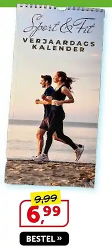 Boekenvoordeel Sport & Fit Verjaardags Kalender aanbieding
