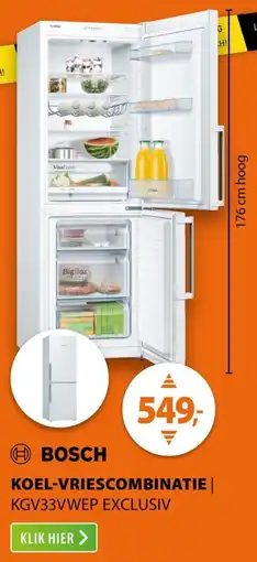 Expert Bosch Koel Vriescombinatie aanbieding