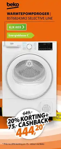 Expert Beko Warmtepompdroger aanbieding
