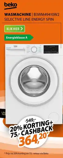 Expert Beko Wasmachine aanbieding