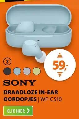 Expert Sony Draadloze in-ear Oordopjes WF-C510 aanbieding
