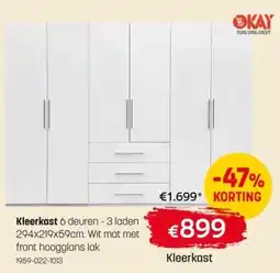 BE-Okay Kleerkast aanbieding