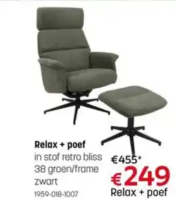 BE-Okay Relax + Poef aanbieding