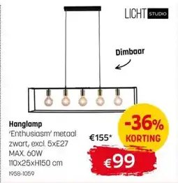 BE-Okay Licht Studio Hanglamp aanbieding