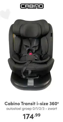 Baby & Tiener Cabino Transit i-size 360° aanbieding