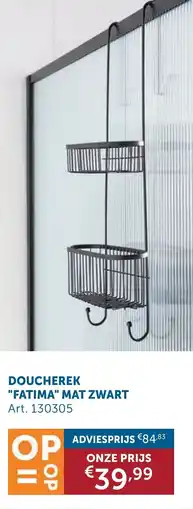 Zelfbouwmarkt Mio Bagno Doucherek Fatima mat zwart aanbieding
