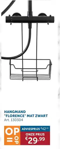Zelfbouwmarkt Mio Bagno Hangmand Florence Mat Zwart aanbieding