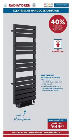 Zelfbouwmarkt Elektrische radiator "damian" aanbieding
