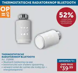 Zelfbouwmarkt Thermostatische Radiatorknop Bluetooth aanbieding