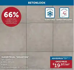 Zelfbouwmarkt Vloertegel Houston aanbieding