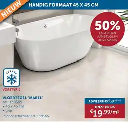 Zelfbouwmarkt Handig Formaat Vloertegel Mabel aanbieding