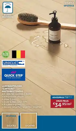 Zelfbouwmarkt Laminaatvloer Capture Waterbestendig aanbieding