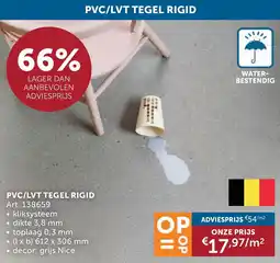 Zelfbouwmarkt PVC / LVT Tegel Rigid aanbieding