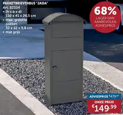 Zelfbouwmarkt Pakketbrievenbus Jada aanbieding