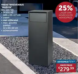 Zelfbouwmarkt Pakketbrievenbus Marvin aanbieding