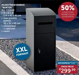 Zelfbouwmarkt Pakketbrievenbus Winter aanbieding