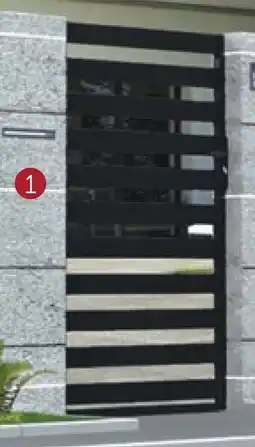 Zelfbouwmarkt Stalen draaipoort Lyon enkel aanbieding