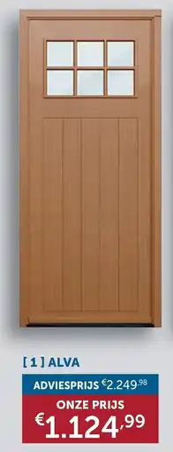 Zelfbouwmarkt Houten buitendeuren meranti Alva aanbieding