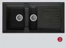 Zelfbouwmarkt Spoelbak zwart Anderhalve bak nils aanbieding