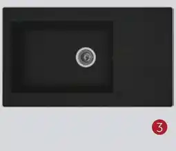 Zelfbouwmarkt Spoelbak zwart enkele bak Liv aanbieding