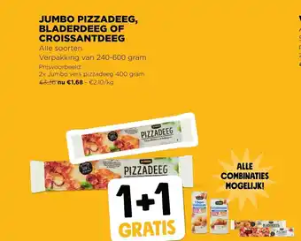 Jumbo Pizzadeeg, bladerdeeg of croissantdeeg aanbieding
