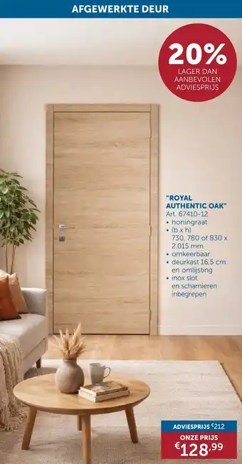 Zelfbouwmarkt Royal authentic oak aanbieding