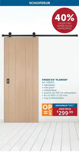 Zelfbouwmarkt Fineer eik planken aanbieding