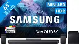 Coolblue Samsung 65 Neo QLED QN990F 8K (2025) + Samsung HW-Q930F Noir aanbieding