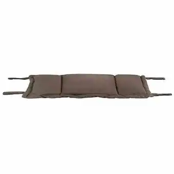 Leen Bakker Voetenbankkussen Capri - bruin - 62x45x45 cm - Leen Bakker aanbieding