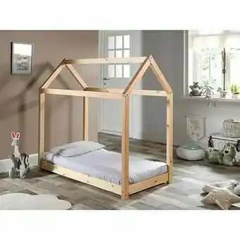 Leen Bakker Vipack bed Cabane - naturel - 70x140 cm - Leen Bakker aanbieding
