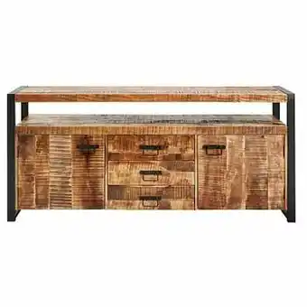 Leen Bakker Dressoir Scott - bruin - 80x180x45 cm - Leen Bakker aanbieding