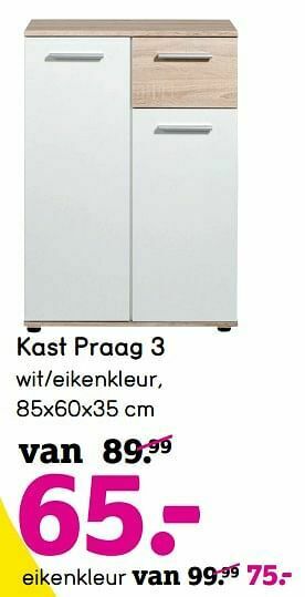 Leen Bakker Kast praag 3 aanbieding