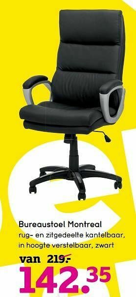 Leen Bakker Bureaustoel montreal aanbieding